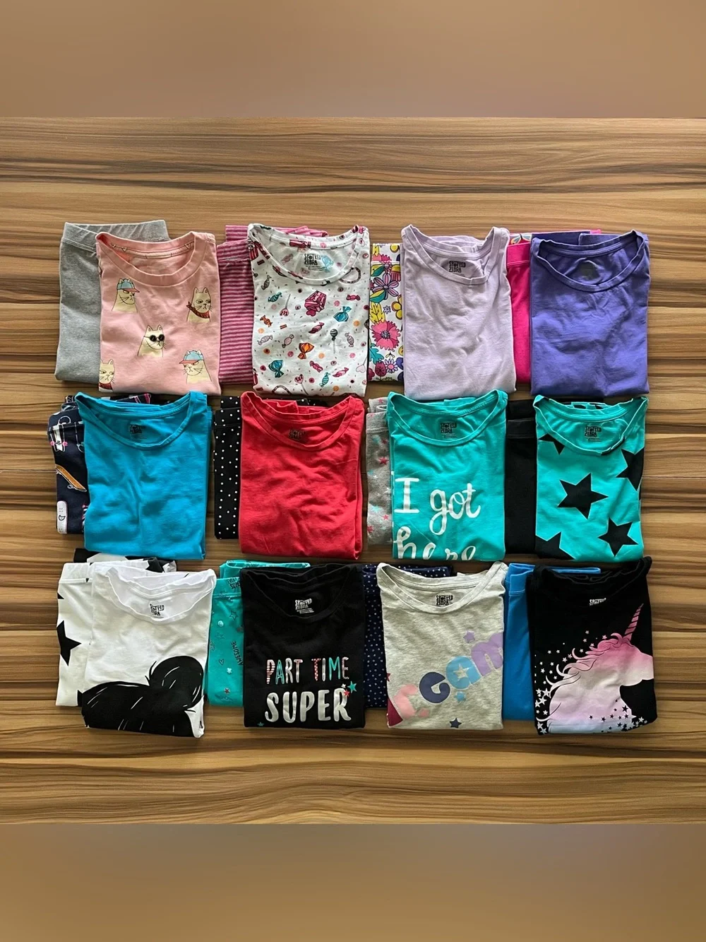 Girls Clothes 24 Piece Bundle Amazon Spotted Zebra Leggings Outfits Size XL(12)